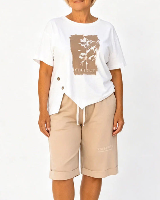 Set Kort Ærme T-Shirt Og Shorts
