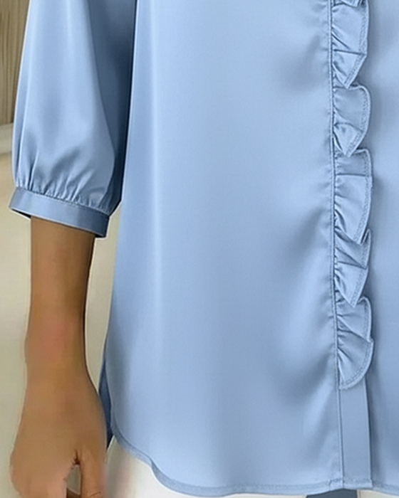 Bluse V-hals Model Design Rynke