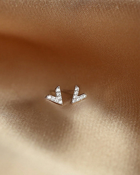 Stjerne øreringe i sterling sølv