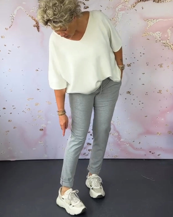 Afslappede grå joggingbukser