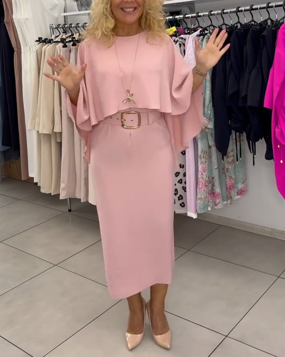 Kjole Fashionable Rund Hals Elegant