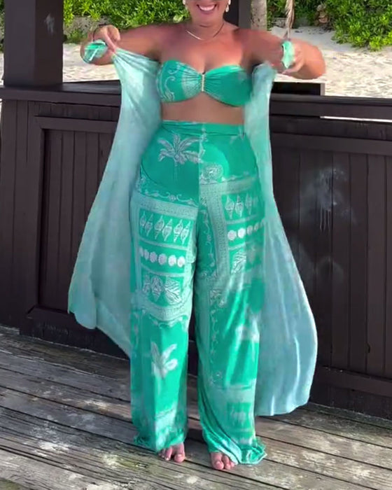 Badedragt Personlig Og Elegant Brystindpakket Trykt