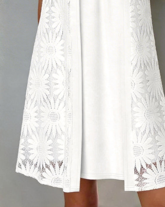 Kjole Marguerit Blonde Falsk Todelt
