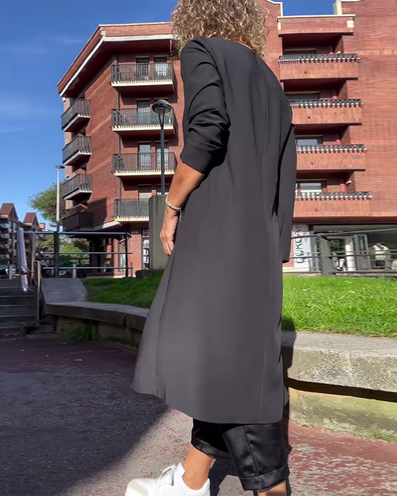 Skjorte Moderigtigt Uregelmæssig Slids