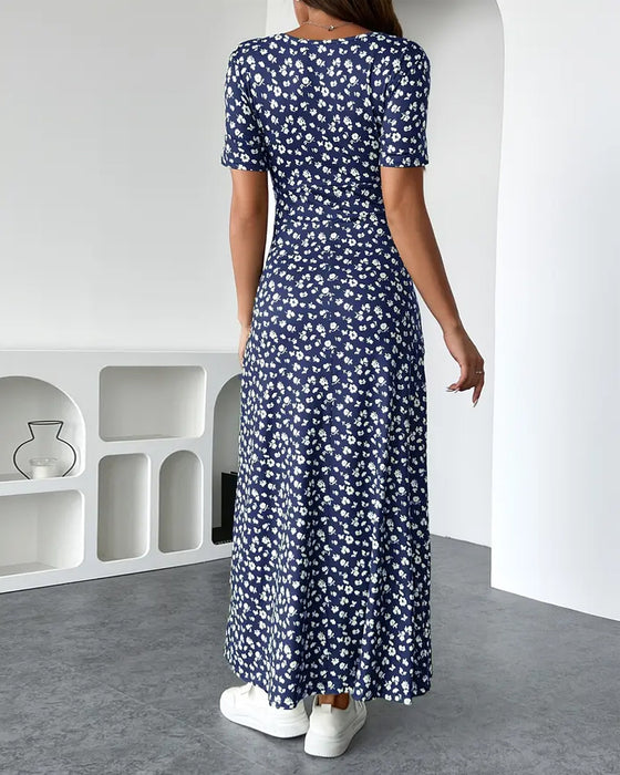 Kjole Sexet Elegant Mønstret