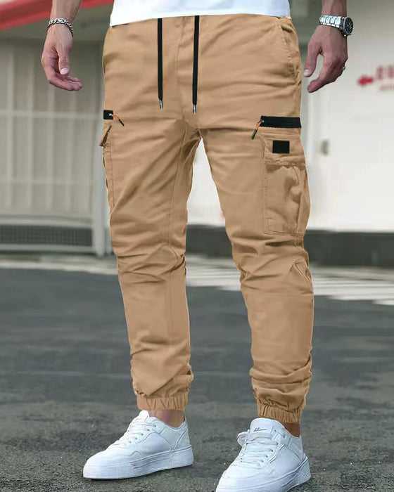 Heren Broek Elastische Manchet Effen Ontspannen