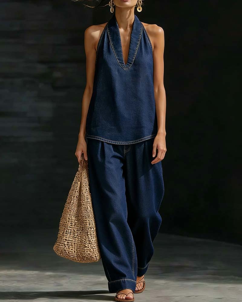 Set Mode Halsstrik Denim