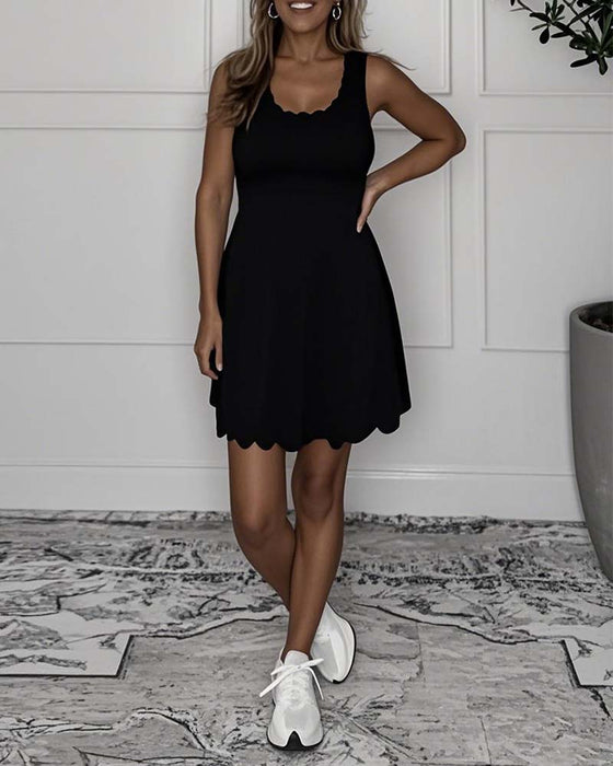 Kjole Ærmeløs Mode Casual