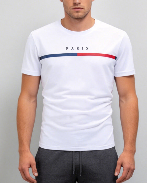 T-Shirt Hurtig Tør Rund Hals Kort Ærme