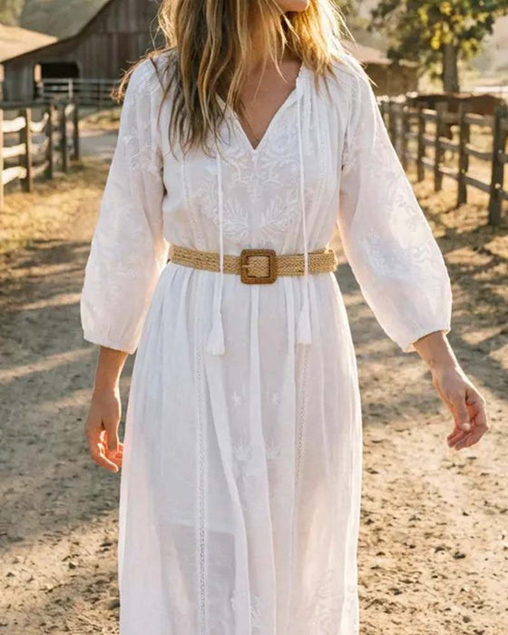 Bælte Boho Stil Spænde Elastisk