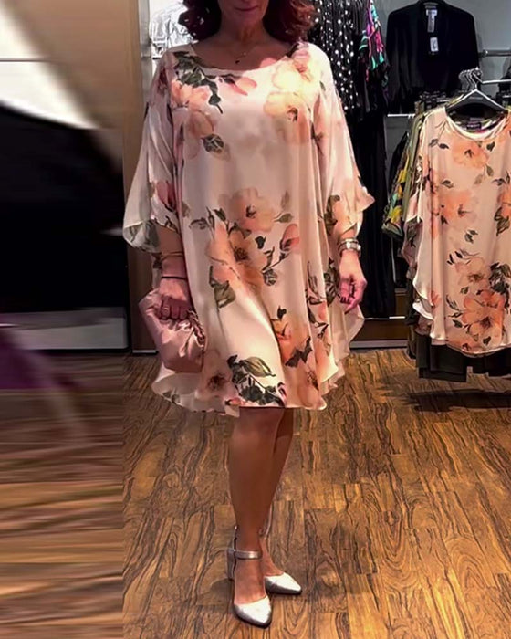 Kjole Trykt Flagermuseærme