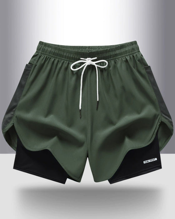 Shorts Åndbar Hurtigtørrende Dobbeltlag