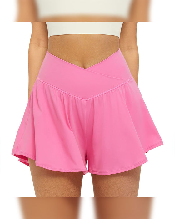 Shorts Med Høj Talje Ensfarvet