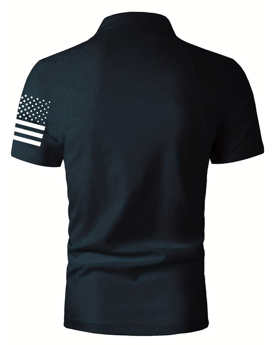 T-Shirt Krave Stjerner Og Streger Kort Ærme