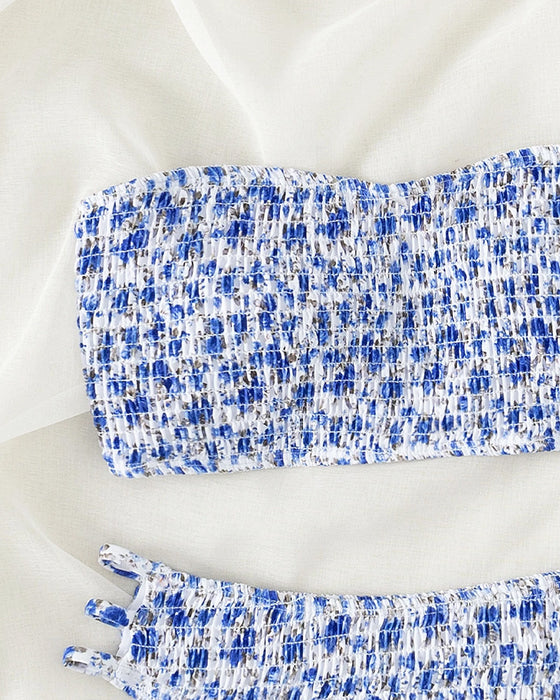 Bikini Lille Blomstret Tryk Bandeau
