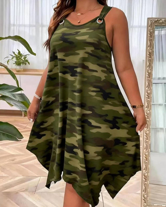 Kjole Metalring Camouflage