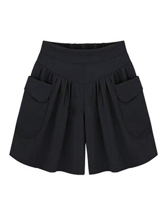 Shorts Løse Høj Talje Slankende