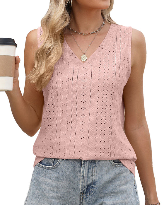 Tanktop Afslappet Enfarvet