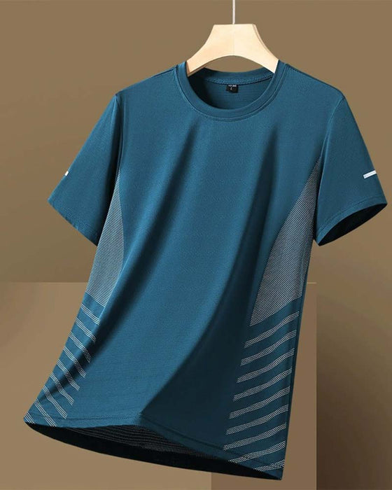 T-Shirt Side Stribe Herre Is Silke