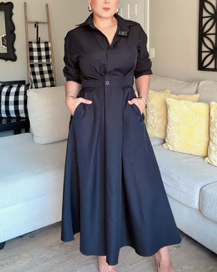 Skjorte Kjole Revers Talje