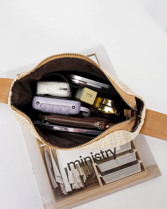 Stråflettet Madkassetaske