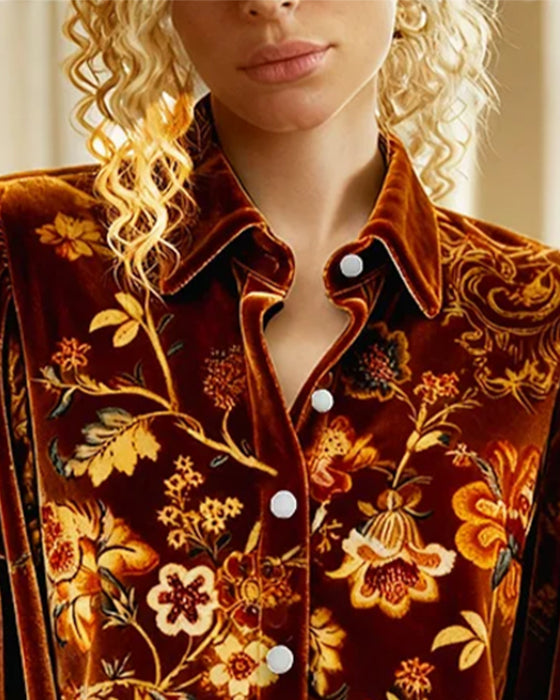 Trykt Skjorte Med Lygtermer