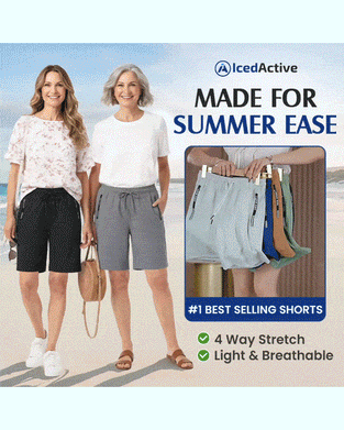 Shorts Elastisk Talje Snor Hurtigtørrende