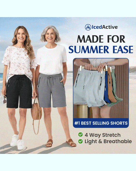 Shorts Elastisk Talje Snor Hurtigtørrende