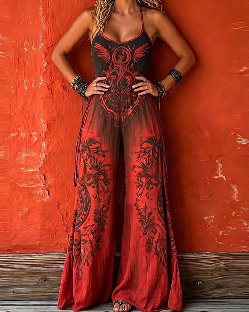 Jumpsuit Spaghettistrop Gradient Totem Bredt Ben