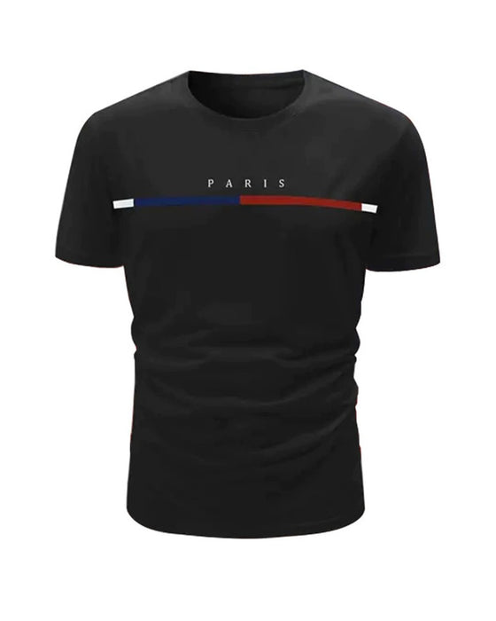 T-Shirt Hurtig Tør Rund Hals Kort Ærme