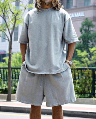 Afslappede Ensfarvede Ærmeløse Sportssæt