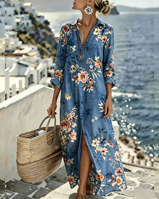 Kjole Blomstret Print Maxi