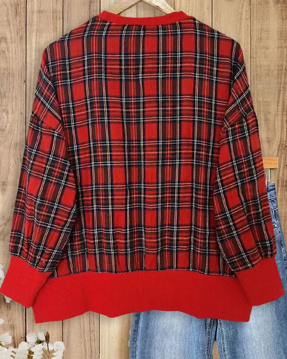 Sweatshirt Ternet Bogstav Rund Hals