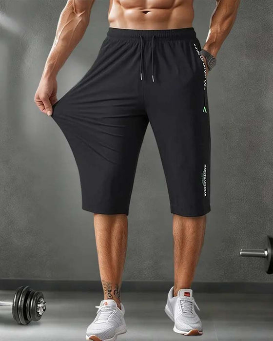 Bukser Elastisk Talje Capri Hurtigtørrende Sport