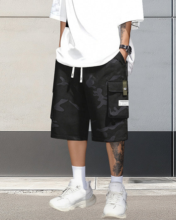 Shorts Herre Multiflomme Snøre Cargo
