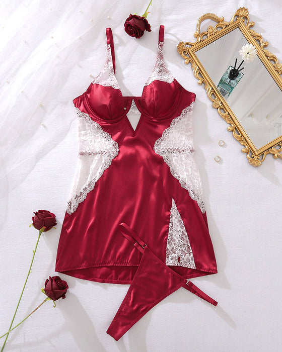 Natkjole Sexy Camisole Splittet