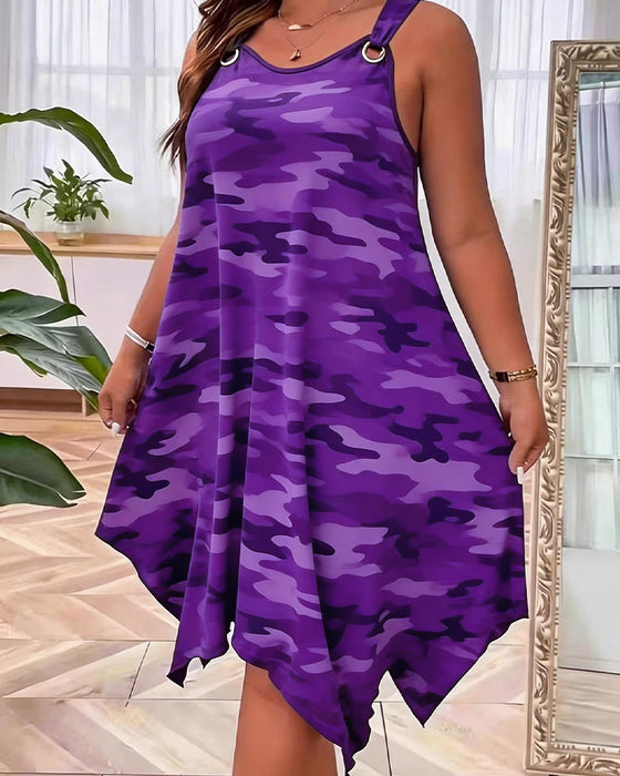 Kjole Metalring Camouflage