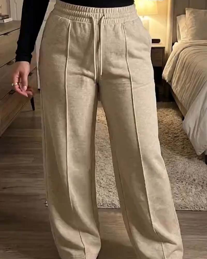 Sweatpants Snørebånd Lige Ben