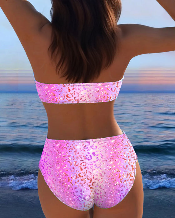 Bikini Leopardprint Bandeau