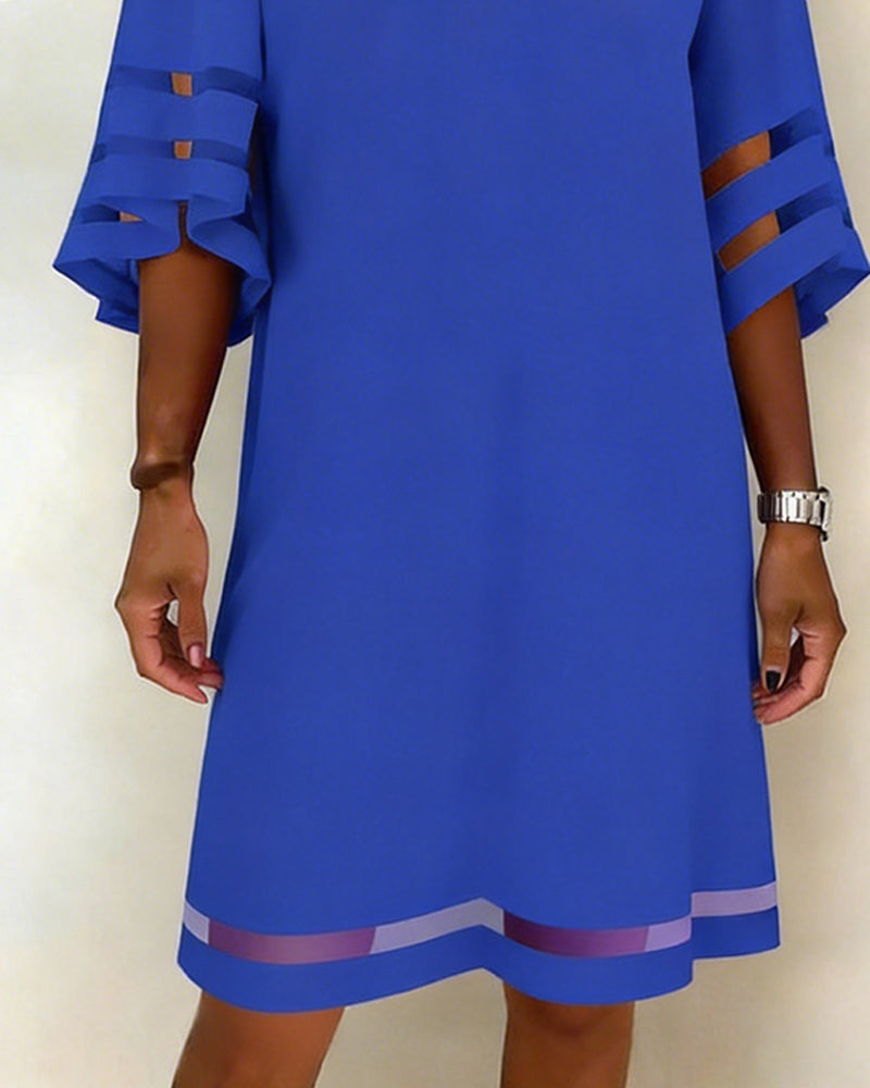 Kjole Halværme Casual Lige