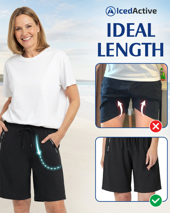 Shorts Elastisk Talje Snor Hurtigtørrende