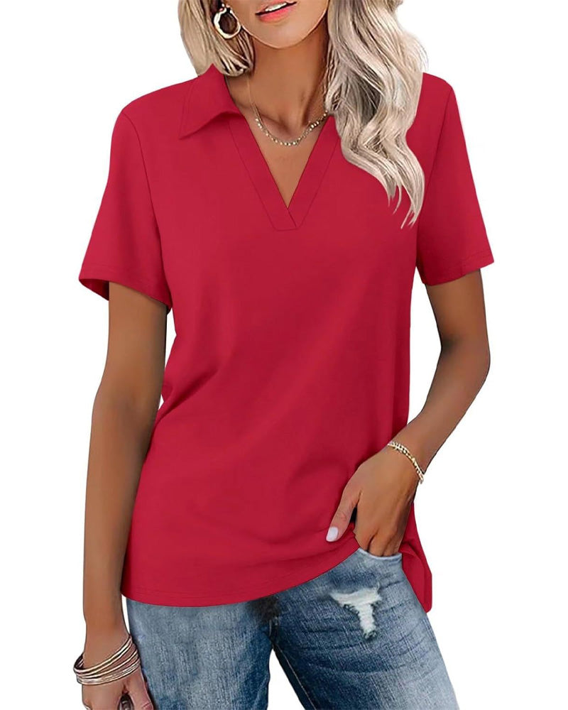 T-Shirt Kort Ærme V-Hals Polo