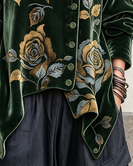 Top Rose Tryk Knap Uregelmæssig