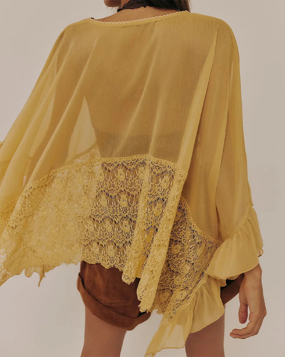 Cover-Up Blonder Patchwork Mesh