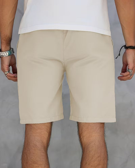 Shorts Læder Etiket Afslappet