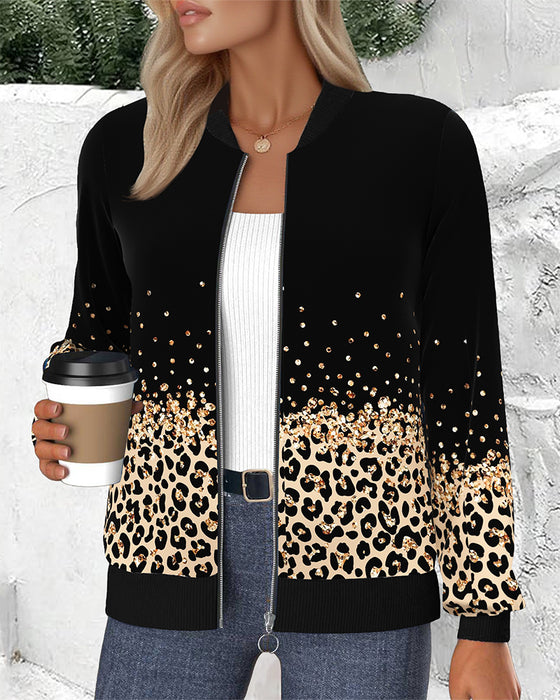 Frakkepositionering Leopardprint