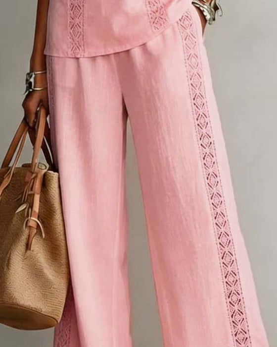Todelt Sæt Hollow Out Halter