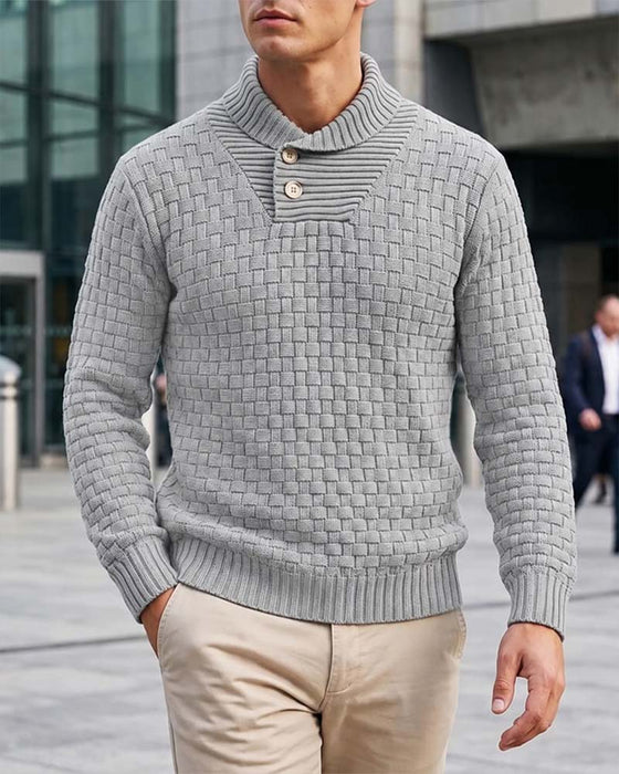 Pullover Herre Ternet Afslappet