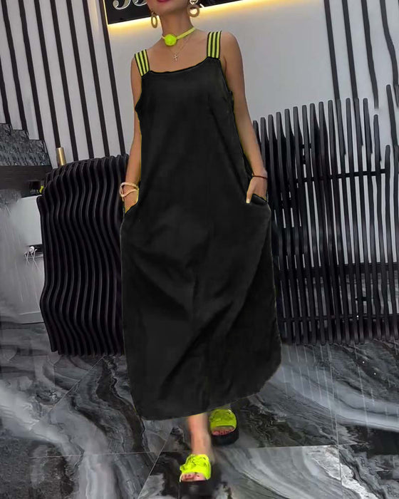 Kjole Splittet Stropper Løs