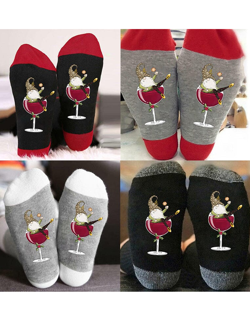 🧦Sokker Julenisse Vinglas Unisex Crew🧦